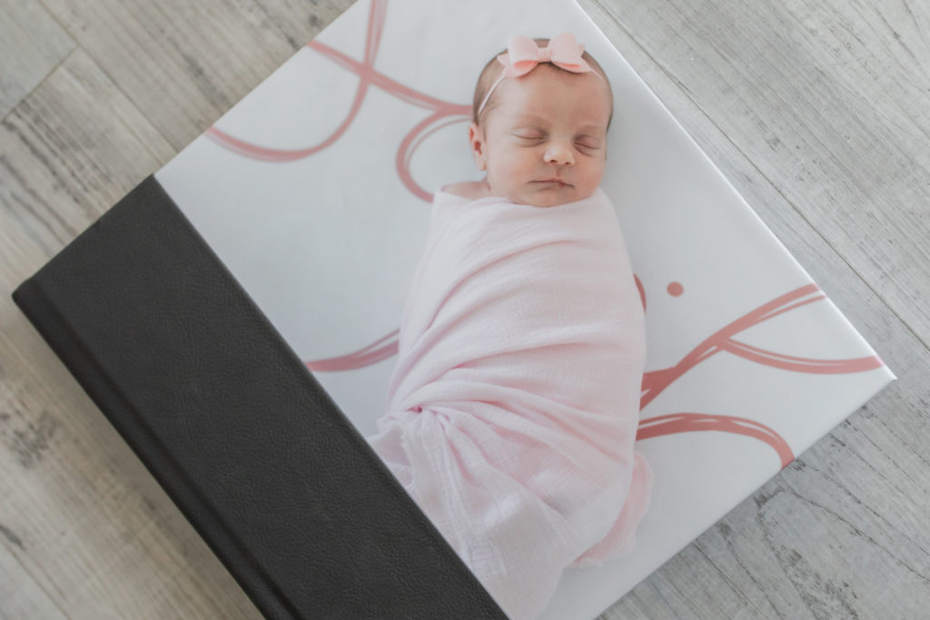 Fort Worth Family Photographer Newborn Photo Album Cover