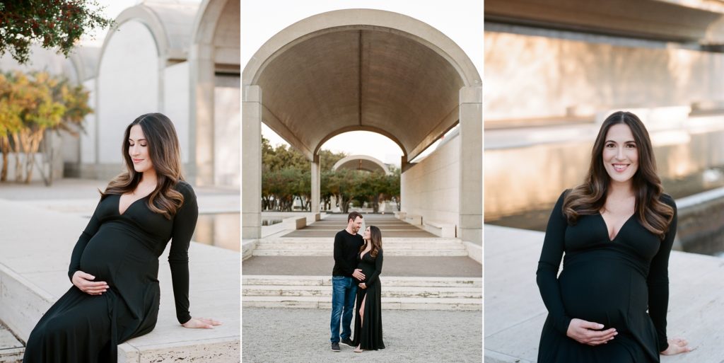 Fort Worth Maternity Photos at the Kimbell Art Museum