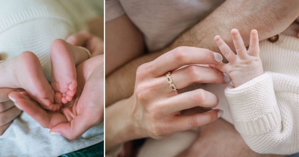 Images of baby fingers and toes by Forth Worth newborn photographer